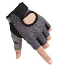 Load image into Gallery viewer, Summer Sports Gym gloves female weightlifting exercise fitness yoga equipment training half finger Thin breathable non-slip S/M