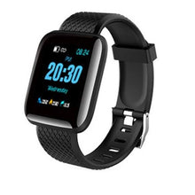 Load image into Gallery viewer, Adult Sports Heart Blood Pressure Monitor Track Movement Waterproof Black Watch Bracelet Fitness