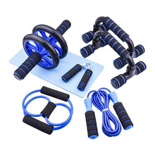 Load image into Gallery viewer, Gym Fitness Equipment Trainer Wheel Roller Kit Abdominal Roller Push Up Bar Jump Workout Sport Home