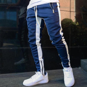 2020 Jogging Men Running With Zippr Sports Fitness Tights Gym Jogger Bodybulding Sweatpants Sport Male