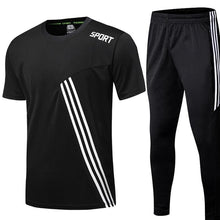 Load image into Gallery viewer, New Men Running Shirts sport pants tracksuit Sports Pants Soccr fitness Jogging sport suit men