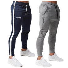 Load image into Gallery viewer, 2020 men&#39;s sports pants side stripes men&#39;s sportswear jogging cotton new men&#39;s gym sports pants