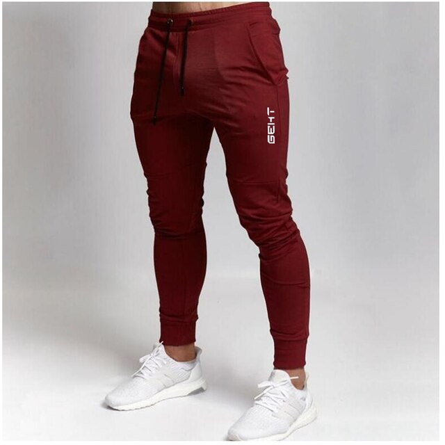 2020 men's sports pants side stripes men's sportswear jogging cotton new men's gym sports pants