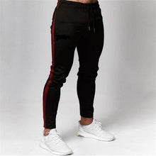 Load image into Gallery viewer, 2020 men&#39;s sports pants side stripes men&#39;s sportswear jogging cotton new men&#39;s gym sports pants