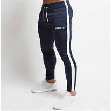 Load image into Gallery viewer, 2020 men&#39;s sports pants side stripes men&#39;s sportswear jogging cotton new men&#39;s gym sports pants