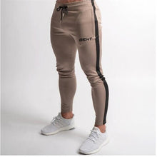 Load image into Gallery viewer, 2020 men&#39;s sports pants side stripes men&#39;s sportswear jogging cotton new men&#39;s gym sports pants