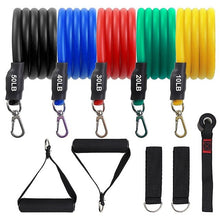 Load image into Gallery viewer, 11pcs Resistance Bands Sports Fitness Pull Rope Body Fitness Equipment Home Training Pull Rope