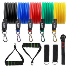 Load image into Gallery viewer, 11pcs Resistance Bands Sports Fitness Pull Rope Body Fitness Equipment Home Training Pull Rope