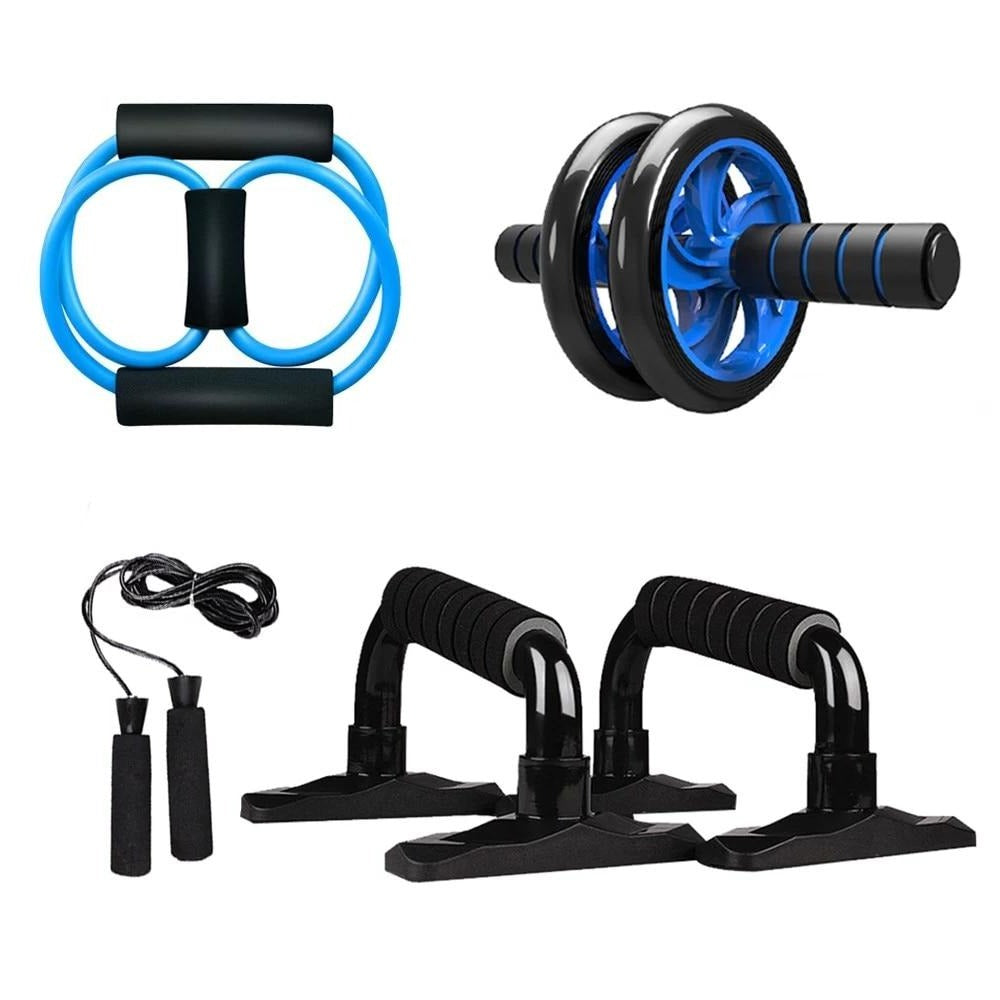 Fitness Set Gym Abdominal Press Wheel Roller Trainer With Jump Muscle Fitness Equipment