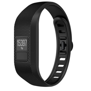 Vivofit Replaced Silicone Wristband Watch Strap Bracelet White/Black