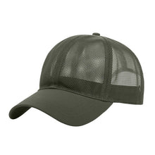 Load image into Gallery viewer, Sport Cap Men Full Mesh Caps Male Black Polytail Cap Snapback sun Hats Men Fitted Trulker Cap